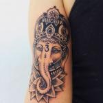 Значение татуировок Ганеша – кому подойдет тату индуистского Бога с головой слона?